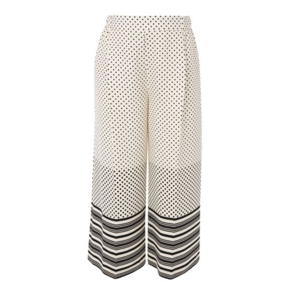 Topshop Maternity Spot Stripe Crop Maternity Trousers